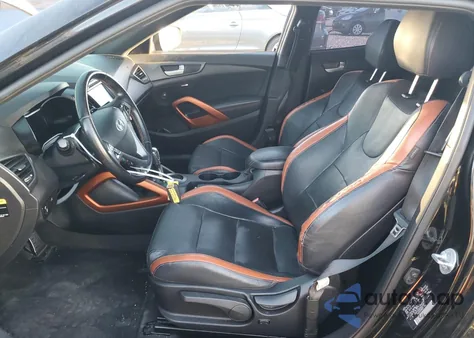 2016 Hyundai Veloster Turbo from USA, damaged, VIN KMHTC6AE8GU256953